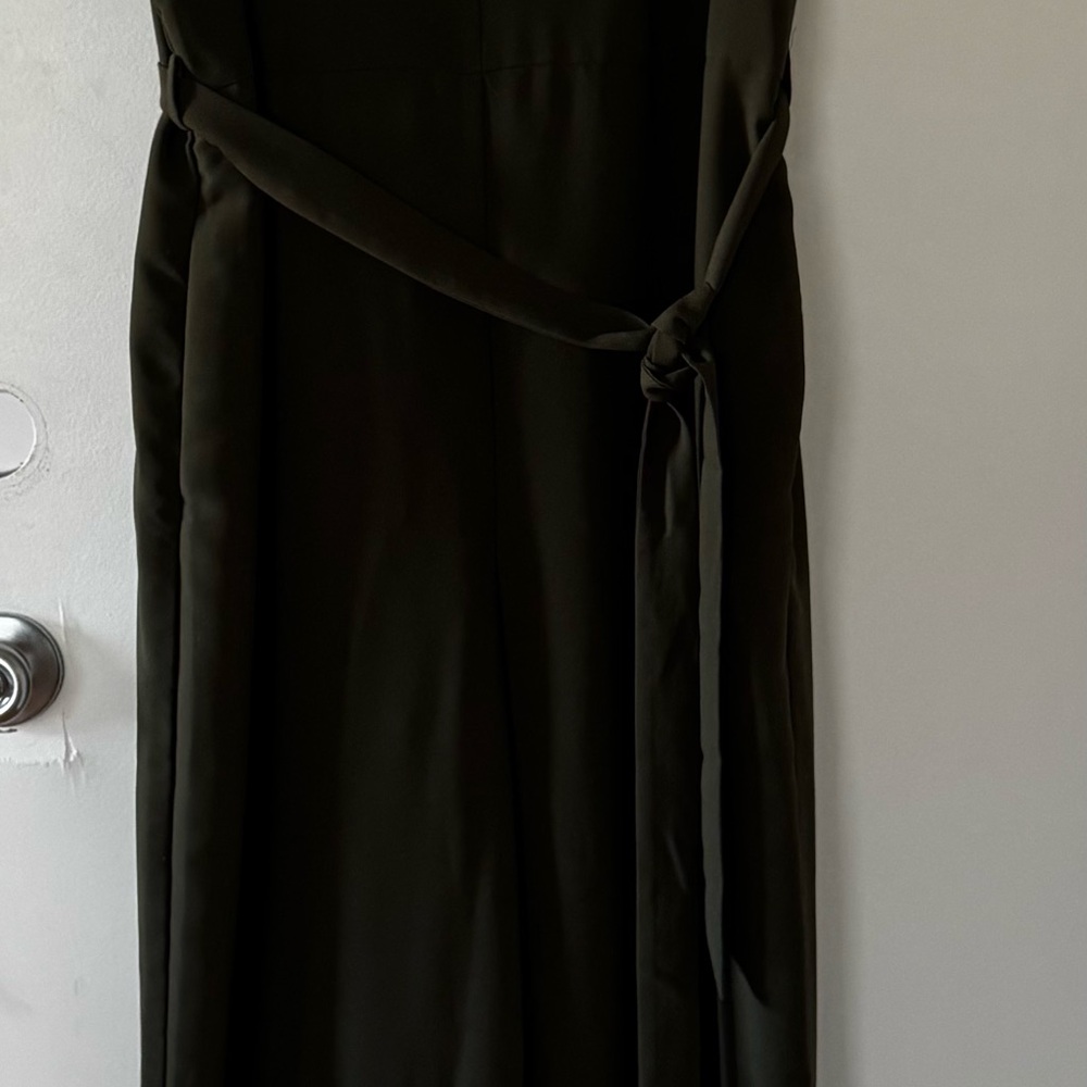 Banana Republic Strapless Olive Green Jumpsuit